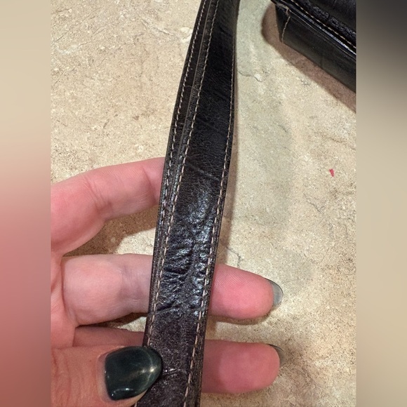 Vintage Fossil Embossed Crocodile Leather Crossbody Bag! - Picture 2 of 13